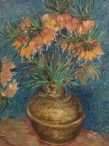ブロンズ製の壺に皇帝の冠がある静物 作： Vincent van Gogh